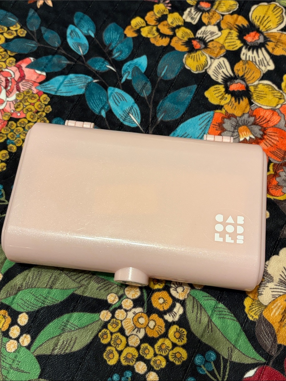 Caboodles Pale Pink Take It Tote Compact Cosmetic Case Makeup Jewelry sparkles